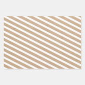 Feuille De Papier Cadeau Noël Rouge Vert & Blancs Russe Kraft (Devant 3)