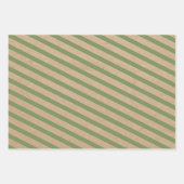 Feuille De Papier Cadeau Noël Rouge Vert & Blancs Russe Kraft (Devant)