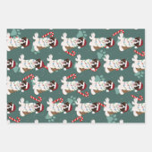 Feuille De Papier Cadeau Noël Saint Bernard (Devant 3)