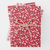 Feuille De Papier Cadeau Noël scandinave (En situation)