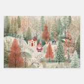 Feuille De Papier Cadeau Noël scandinave (Devant 2)