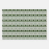 Feuille De Papier Cadeau Noël scandinave renne (Devant 3)