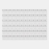 Feuille De Papier Cadeau Noël scandinave renne (Devant 2)