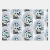 Feuille De Papier Cadeau Noël Silky Terrier (Devant 2)