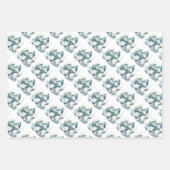 Feuille De Papier Cadeau Noël Snowmen (Devant)