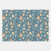 Feuille De Papier Cadeau Noël Soft Scandinave Cute Pastel (Devant)