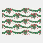 Feuille De Papier Cadeau Noël Très Vintage (Devant)