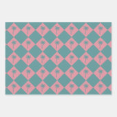 Feuille De Papier Cadeau Noël tropical - Ananas Pink moderne (Devant 2)
