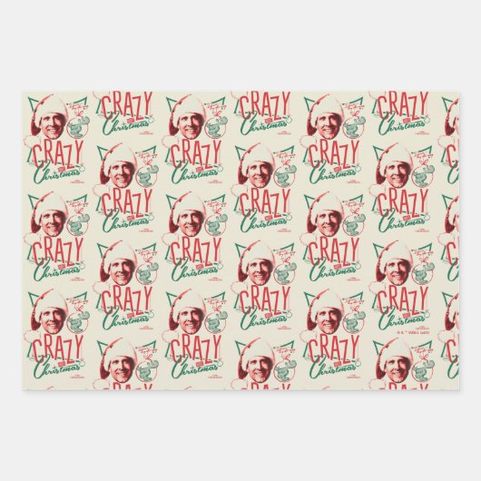 Feuille De Papier Cadeau Noël Vacances Fou À propos de Noël (Devant 3)