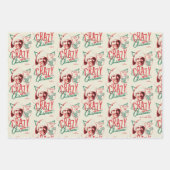 Feuille De Papier Cadeau Noël Vacances Fou À propos de Noël (Devant)