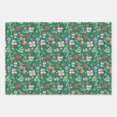 Feuille De Papier Cadeau Noël Vacances hiver Thème (Devant 2)