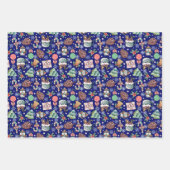 Feuille De Papier Cadeau Noël Vacances hiver Thème (Devant)