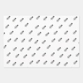 Feuille De Papier Cadeau Noël Vacances Motif Moderne Simple Joie (Devant 2)