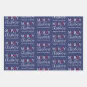 Feuille De Papier Cadeau Noël Vacances Simple mignonne Motif Flocon de neig (Devant 2)