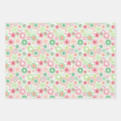 Feuille De Papier Cadeau Noël- Vagues géométriques de vacances (Devant 3)