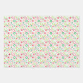 Feuille De Papier Cadeau Noël- Vagues géométriques de vacances (Devant 2)