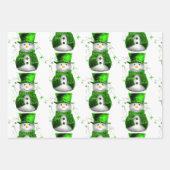 Feuille De Papier Cadeau Noël vert (Devant 2)