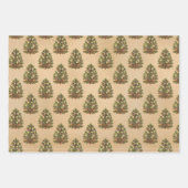 Feuille De Papier Cadeau Noël Vintage (Devant 3)