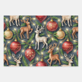 Feuille De Papier Cadeau Noël vintage et rétro (Devant 2)