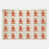 Feuille De Papier Cadeau Noël Yummy Gingerbread Cookies (Devant 2)