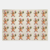 Feuille De Papier Cadeau Noël Yummy Gingerbread Cookies (Devant)