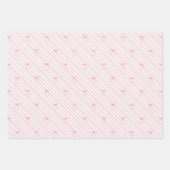 Feuille De Papier Cadeau Nœud papillon rose (Devant 3)