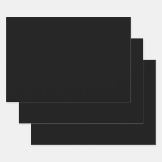 Feuille De Papier Cadeau Noir (Lot)