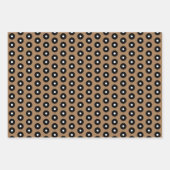 Feuille De Papier Cadeau Noir, Brown et blanc (Devant)