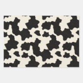 Feuille De Papier Cadeau Noir et blanc (Devant)