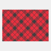 Feuille De Papier Cadeau Noir et rouge Lumberjack Meilleur papa jamais mis (Devant 3)