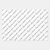 Feuille De Papier Cadeau Noir Ramadan Mubarak Bilingue (Devant)