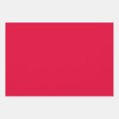 Feuille De Papier Cadeau Noir rouge argent (Devant 2)