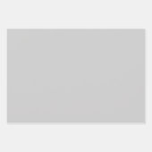 Feuille De Papier Cadeau Noir rouge argent (Devant)