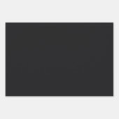 Feuille De Papier Cadeau Noir Uni Jet (Devant)