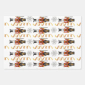 Feuille De Papier Cadeau Noisette Hommes Soldats Noël (Devant 3)