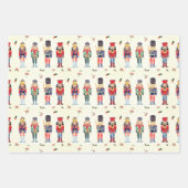 Feuille De Papier Cadeau Noisette Hommes Soldats Noël (Devant 2)