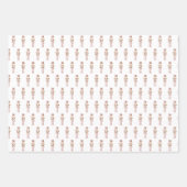 Feuille De Papier Cadeau Noisette rose Noël (Devant 3)