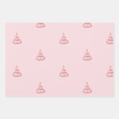 Feuille De Papier Cadeau Noisette rose Noël (Devant)