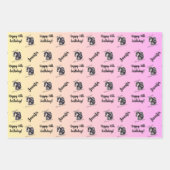 Feuille De Papier Cadeau Nom Age Juste une fille qui aime les chevaux (Devant)