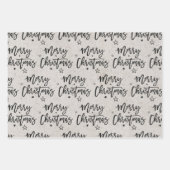 Feuille De Papier Cadeau Nom de famille simple vacances de noël Craft Wrapp (Devant 2)