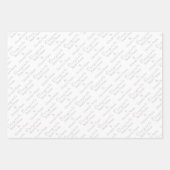 Feuille De Papier Cadeau Nom des félicitations personnalisés ! Argent, Mari (Devant)