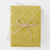 Feuille De Papier Cadeau Nom des félicitations personnalisés ! Vieux Mariag (En situation)