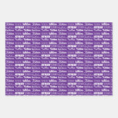 Feuille De Papier Cadeau Nom mou Collage Customisé Anniversaire (Devant 3)