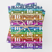 Feuille De Papier Cadeau Nom personnalisé âge anniversaire (En situation)