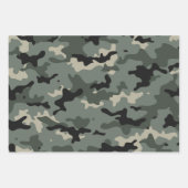 Feuille De Papier Cadeau Nom personnalisé Camouflage (Devant 3)