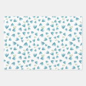 Feuille De Papier Cadeau Nom personnalisé Dinosar (Devant)