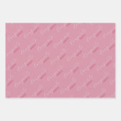 Feuille De Papier Cadeau Nom personnalisé Félicitations (Devant 2)