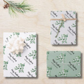Feuille De Papier Cadeau Nom personnalisé Mistletoe Noël