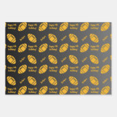 Feuille De Papier Cadeau Nom personnalisé Sentiment Sport Thème Rugby (Devant 3)