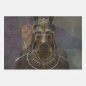 Feuille De Papier Cadeau Nombreuses Manifestations De L'Anpu (Devant)